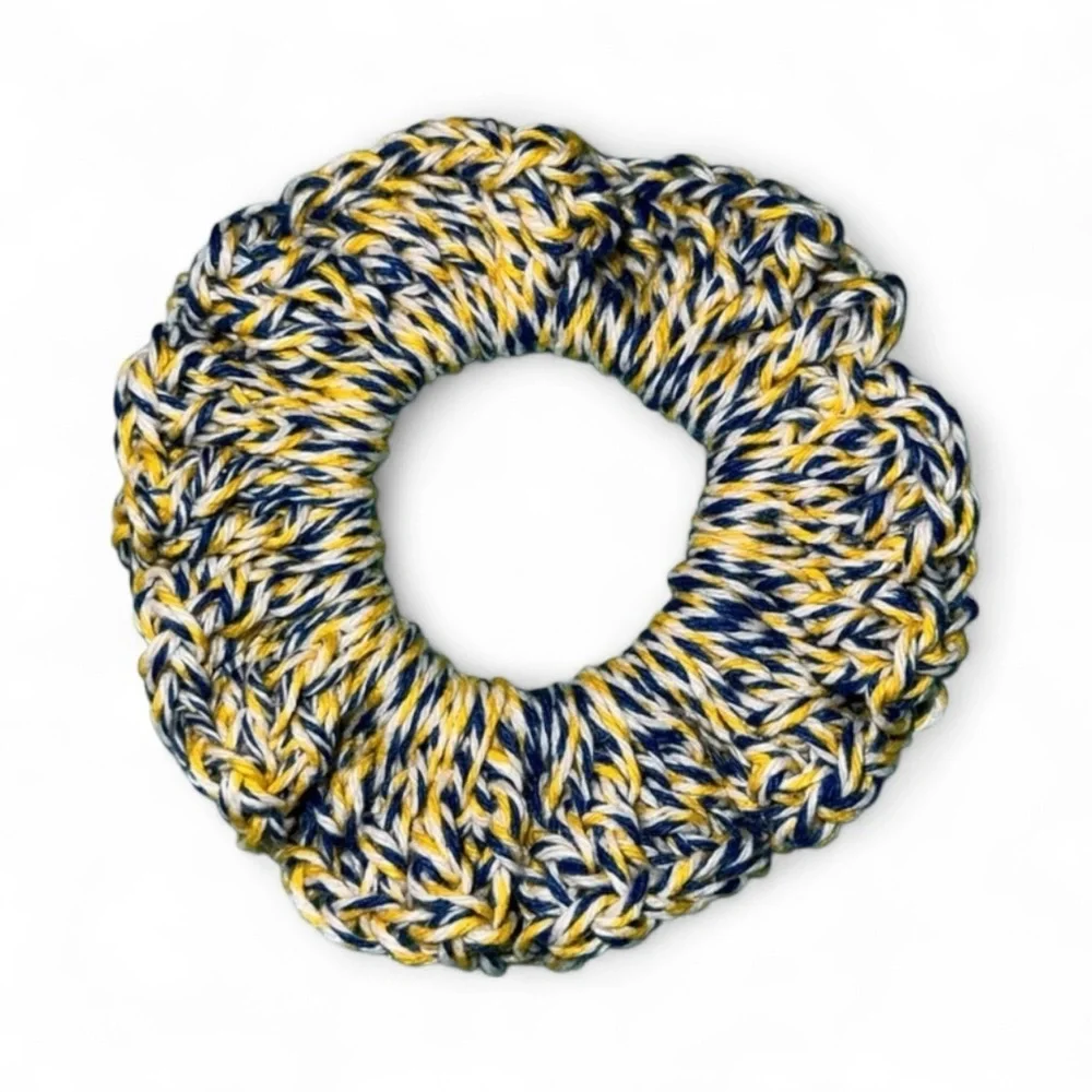 Multicolor Crochet Hair Scrunchie